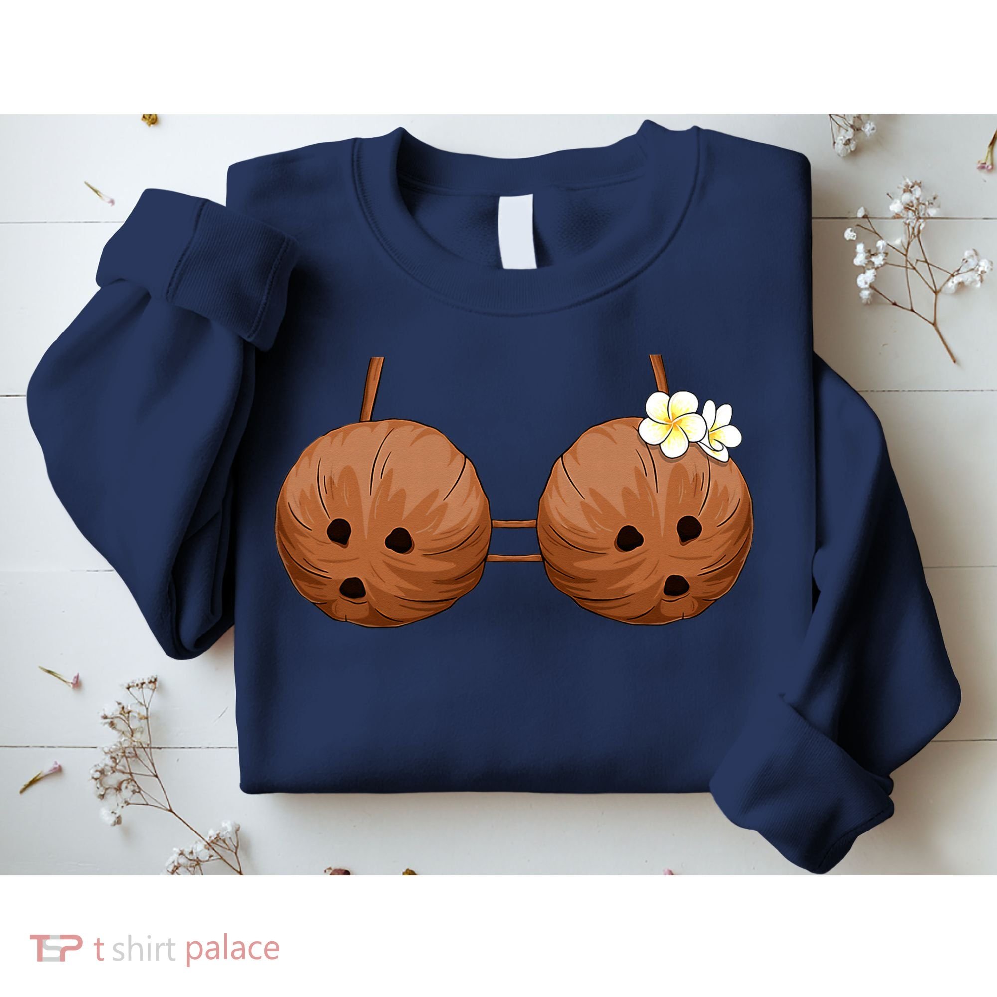 Summer Coconut Bra Halloween Hawaii Sweatshirt