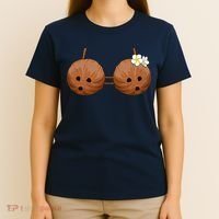 Summer Coconut Bra Halloween Hawaii T-Shirt thumb 4