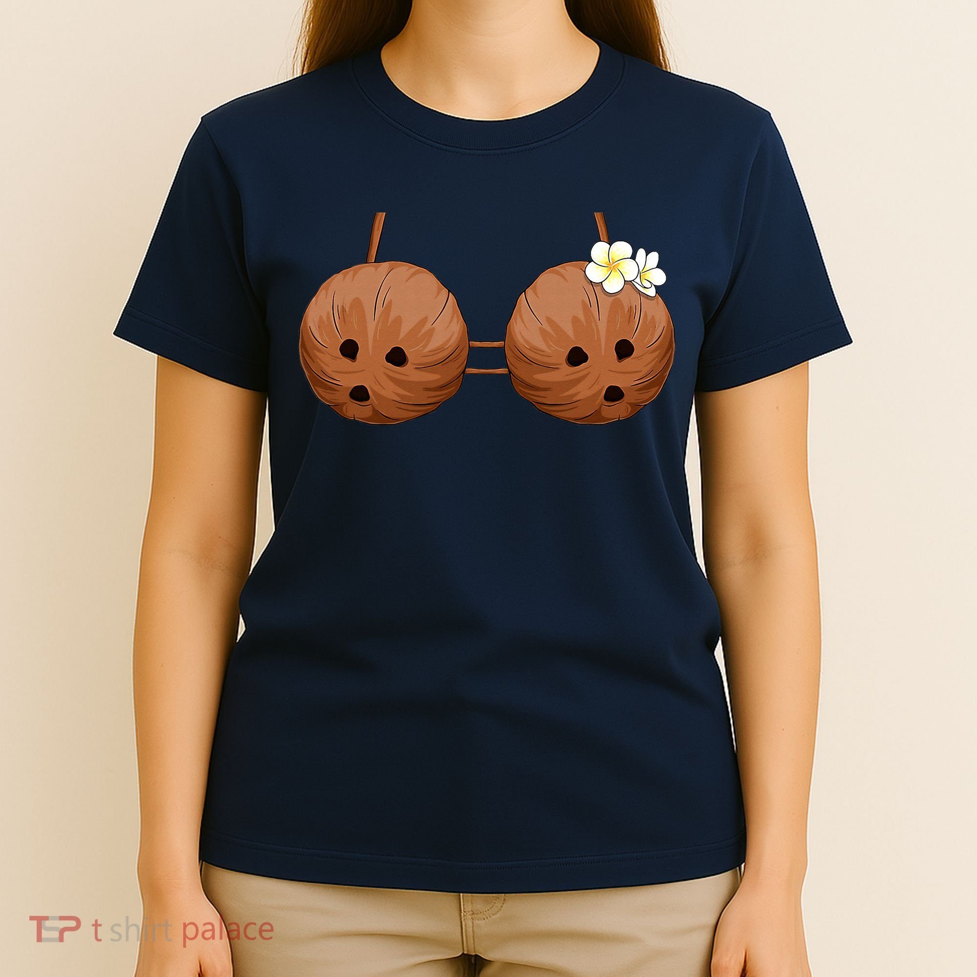Summer Coconut Bra Halloween Hawaii T-Shirt