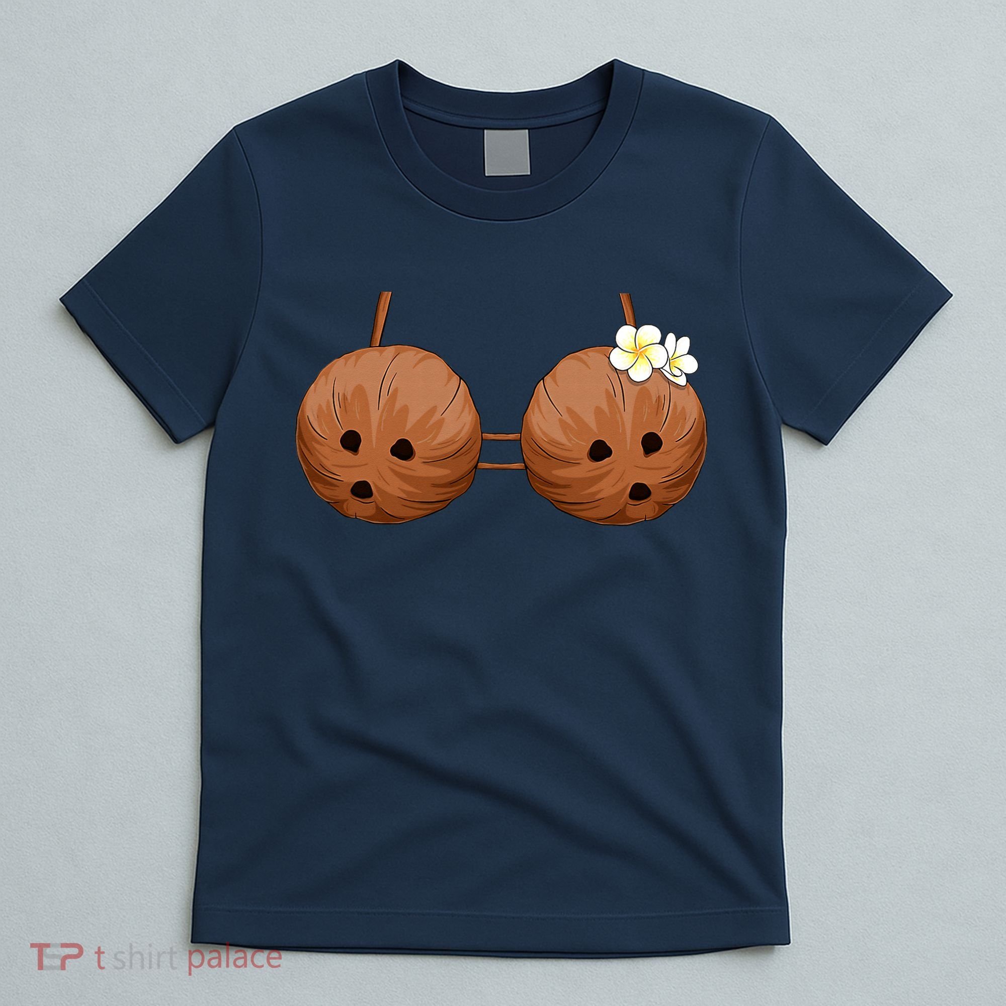 Summer Coconut Bra Halloween Hawaii T-Shirt