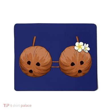 Summer Coconut Bra Halloween Hawaii Mousepad