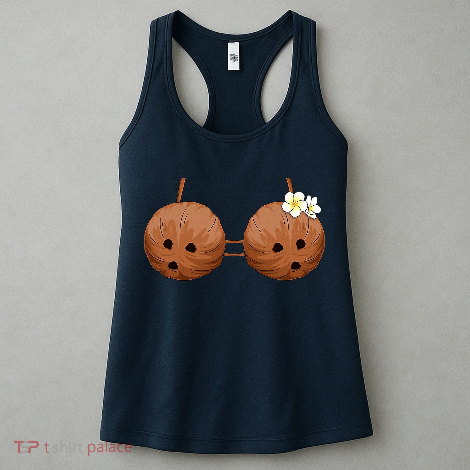 Summer Coconut Bra Halloween Hawaii Women's Tank Top