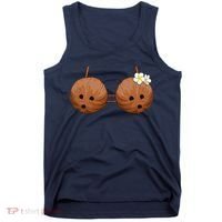 Summer Coconut Bra Halloween Hawaii Tank Top thumb 0