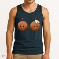 Summer Coconut Bra Halloween Hawaii Tank Top thumb 3