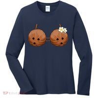 Summer Coconut Bra Halloween Hawaii Women's Long Sleeve Shirt thumb 0