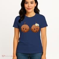 Summer Coconut Bra Halloween Hawaii Women's T-Shirt thumb 4