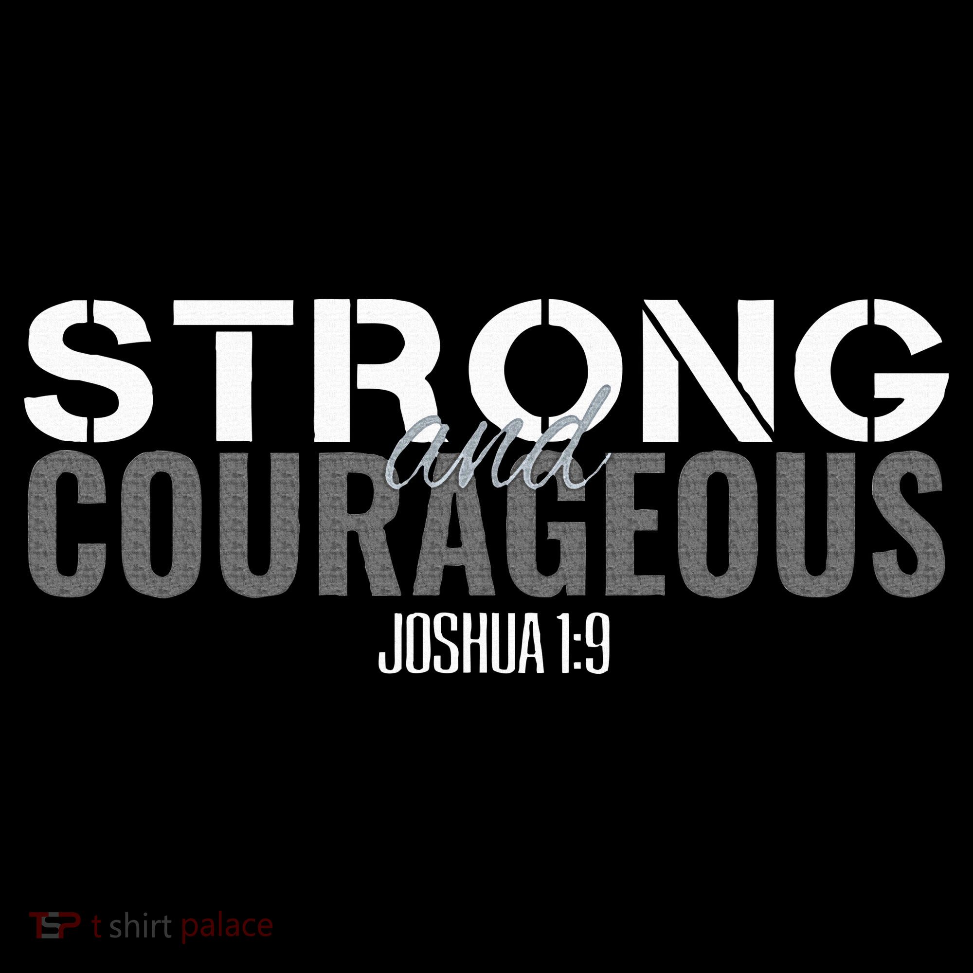 Strong & Courageous Bible Verse Christian Long Sleeve Shirt