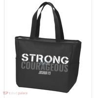 Strong & Courageous Bible Verse Christian Tote Bag thumb 3