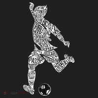 Soccer Player Ball Shadow Word Mashup Tumbler thumb 3