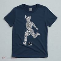 Soccer Player Ball Shadow Word Mashup T-Shirt thumb 5