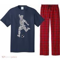 Soccer Player Ball Shadow Word Mashup Pajama Set thumb 0