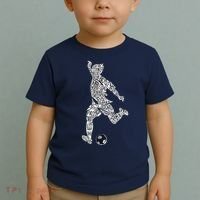 Soccer Player Ball Shadow Word Mashup Toddler T-Shirt thumb 2