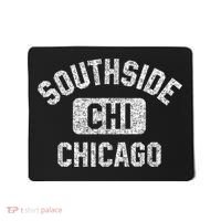Southside Chicago CHI Gym Style Distressed White Print Mousepad thumb 0