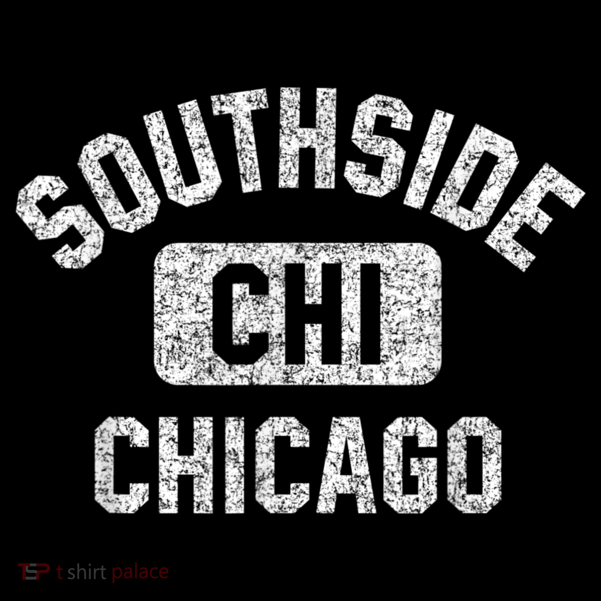 Southside Chicago CHI Gym Style Distressed White Print Visor
