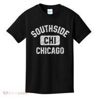 Southside Chicago CHI Gym Style Distressed White Print Kids T-Shirt thumb 0