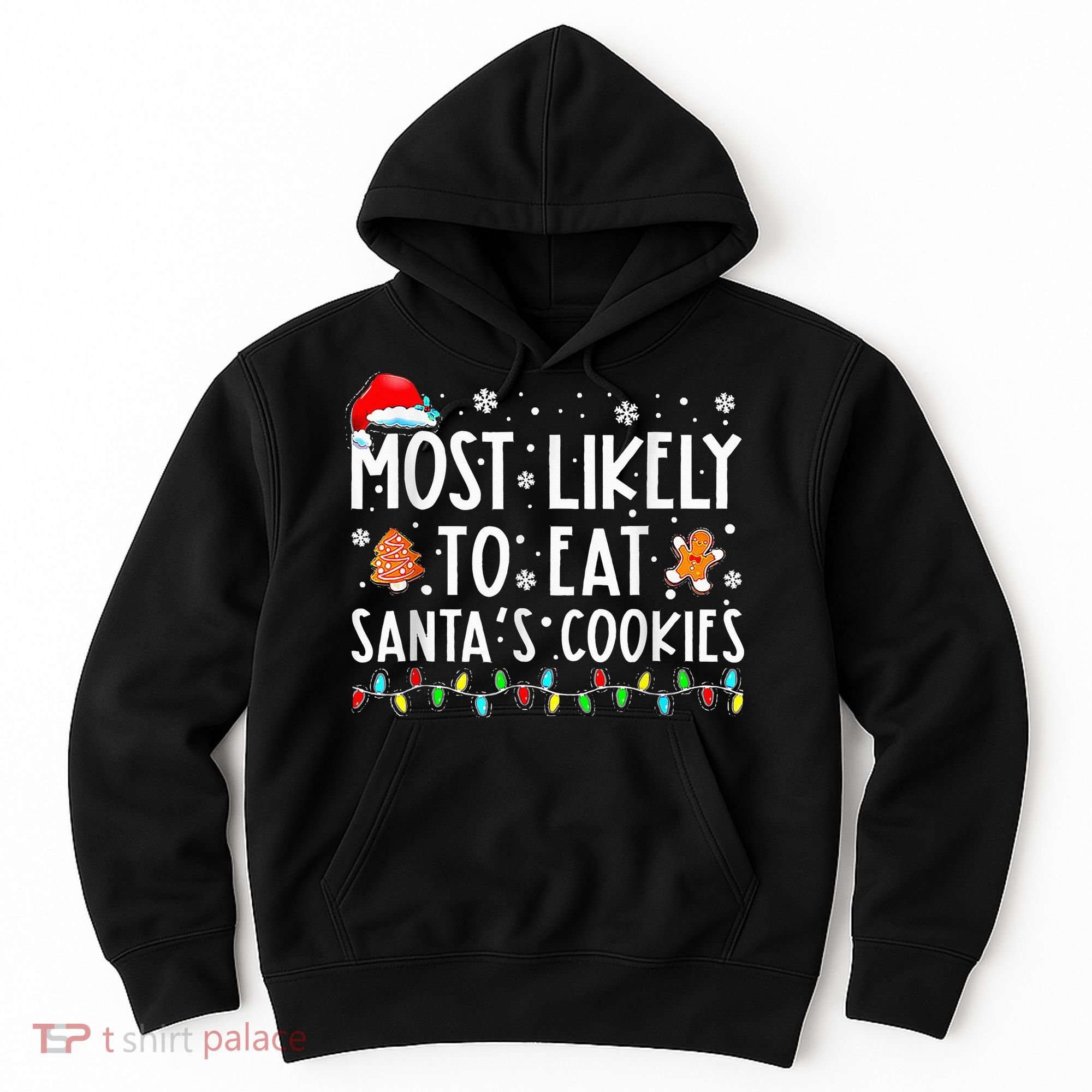 Santa's Cookie Connoisseurs Festive Family Christmas Fun Hoodie