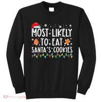 Santa's Cookie Connoisseurs Festive Family Christmas Fun Sweatshirt thumb 0