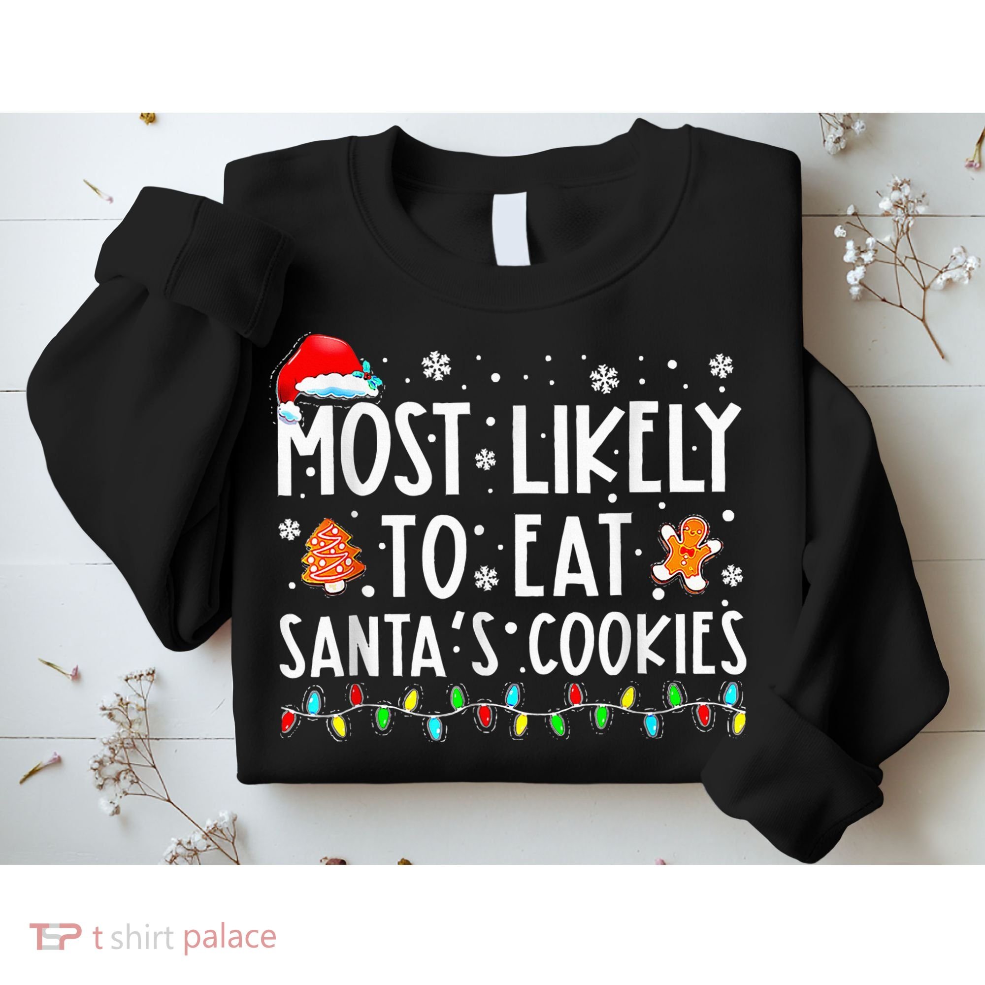 Santa's Cookie Connoisseurs Festive Family Christmas Fun Sweatshirt