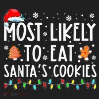 Santa's Cookie Connoisseurs Festive Family Christmas Fun Beanie thumb 2