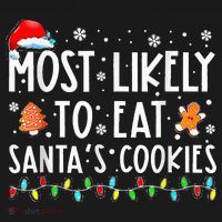 Santa's Cookie Connoisseurs Festive Family Christmas Fun Women's Hoodie thumb 2