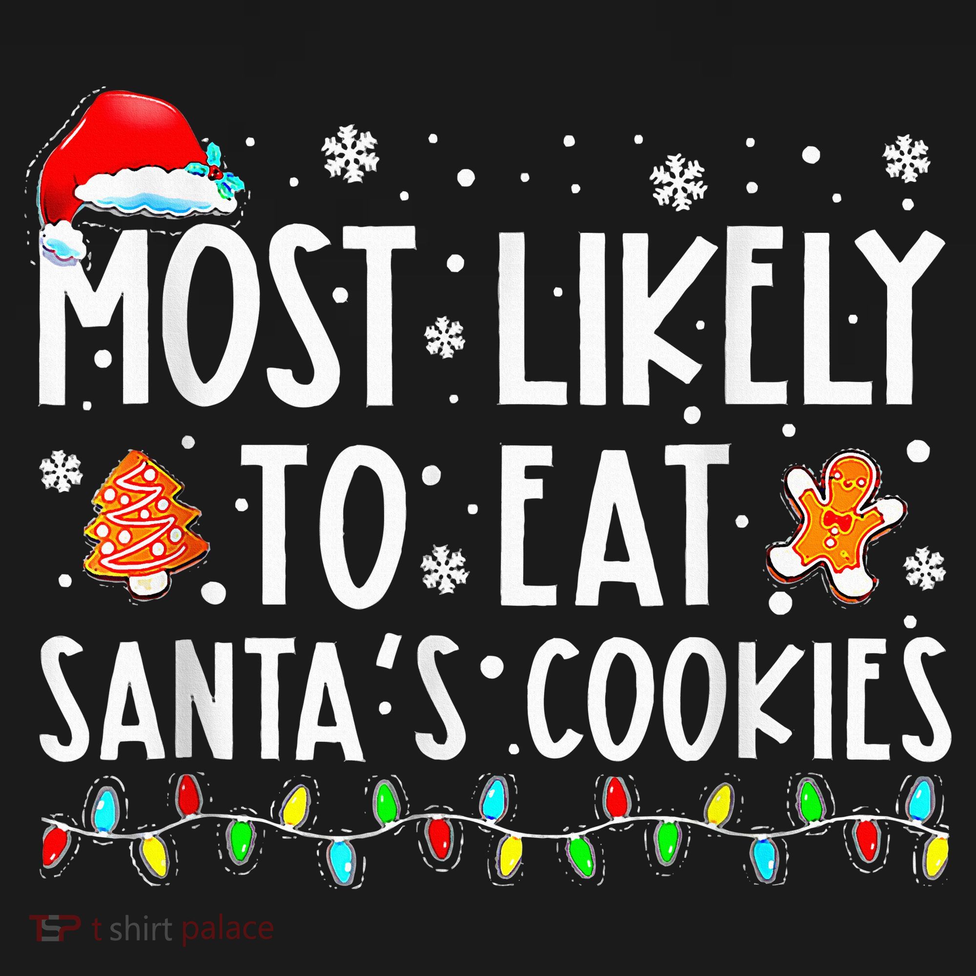 Santa's Cookie Connoisseurs Festive Family Christmas Fun Women's Tank Top