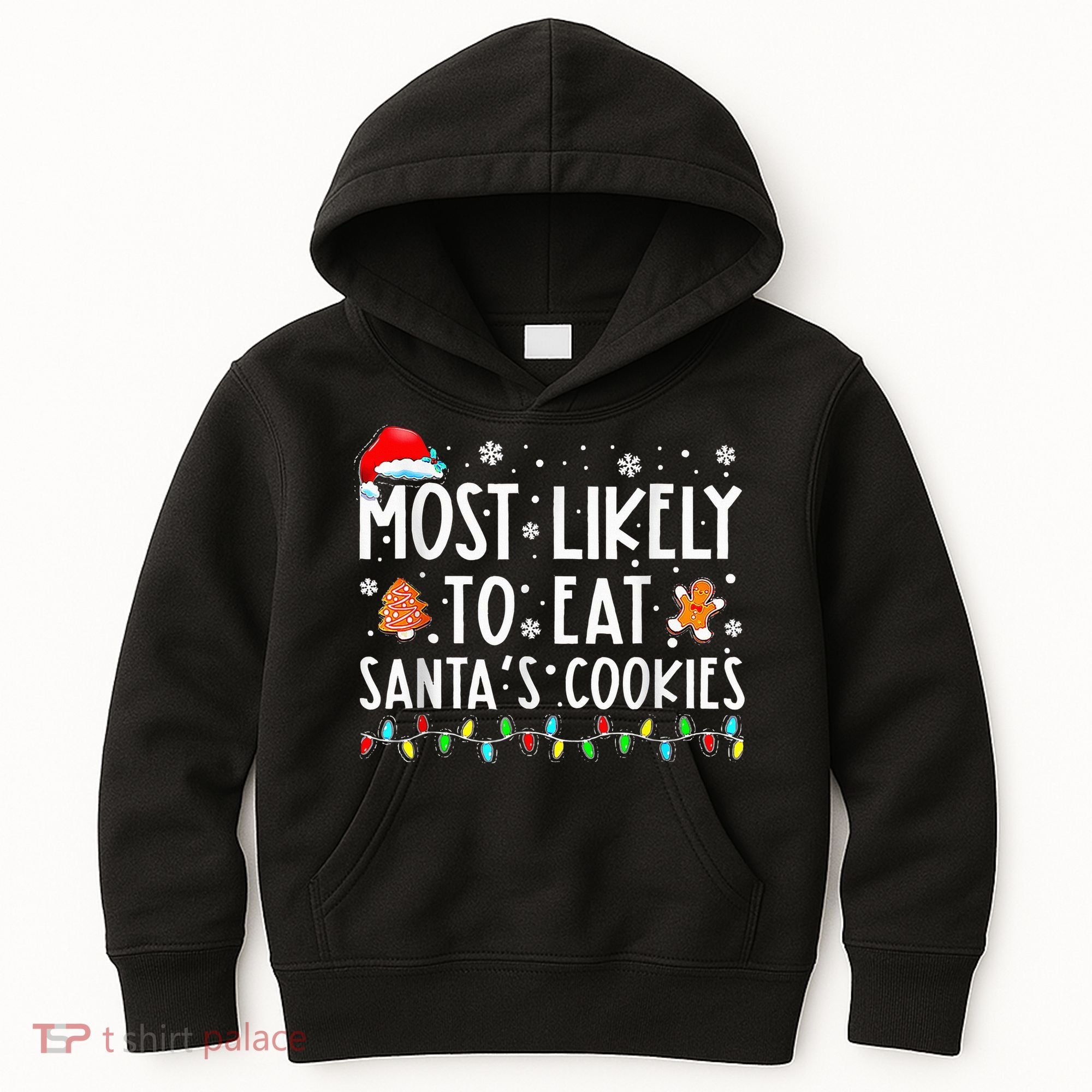 Santa's Cookie Connoisseurs Festive Family Christmas Fun Kids Hoodie