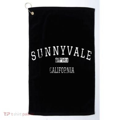 Sunnyvale California Ca Vintage Golf Towel
