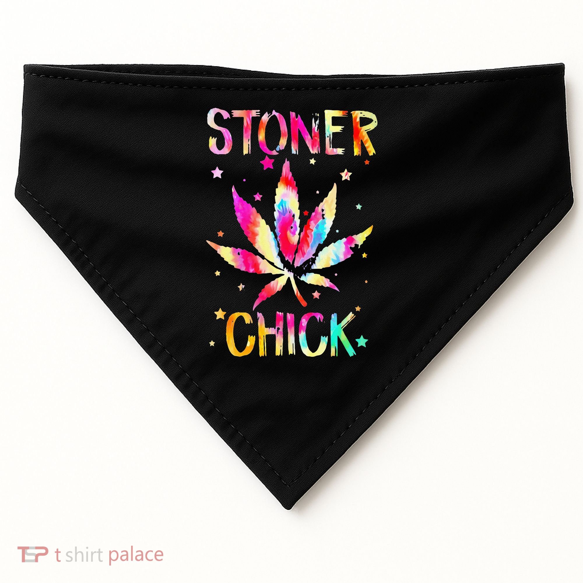 Stoner Chick Cannabis Stoner Marijuana Cannabis USA-Made Doggie Bandana