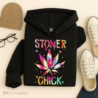 Stoner Chick Cannabis Stoner Marijuana Cannabis Hoodie thumb 4