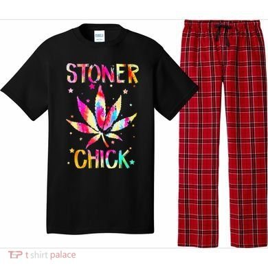 Stoner Chick Cannabis Stoner Marijuana Cannabis Pajama Set