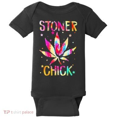 Stoner Chick Cannabis Stoner Marijuana Cannabis Baby Bodysuit