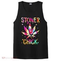 Stoner Chick Cannabis Stoner Marijuana Cannabis PosiCharge Competitor Tank thumb 0