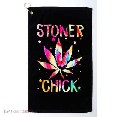 Stoner Chick Cannabis Stoner Marijuana Cannabis Golf Towel