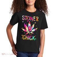 Stoner Chick Cannabis Stoner Marijuana Cannabis Kids T-Shirt thumb 2