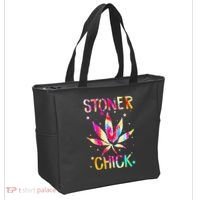 Stoner Chick Cannabis Stoner Marijuana Cannabis Tote Bag thumb 2
