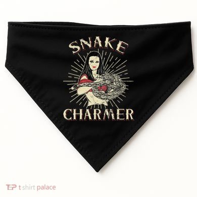Snake Charmer Circus Party Snake Lover Gift Circus USA-Made Doggie Bandana