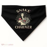 Snake Charmer Circus Party Snake Lover Gift Circus USA-Made Doggie Bandana thumb 0