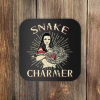 Snake Charmer Circus Party Snake Lover Gift Circus Coaster thumb 0