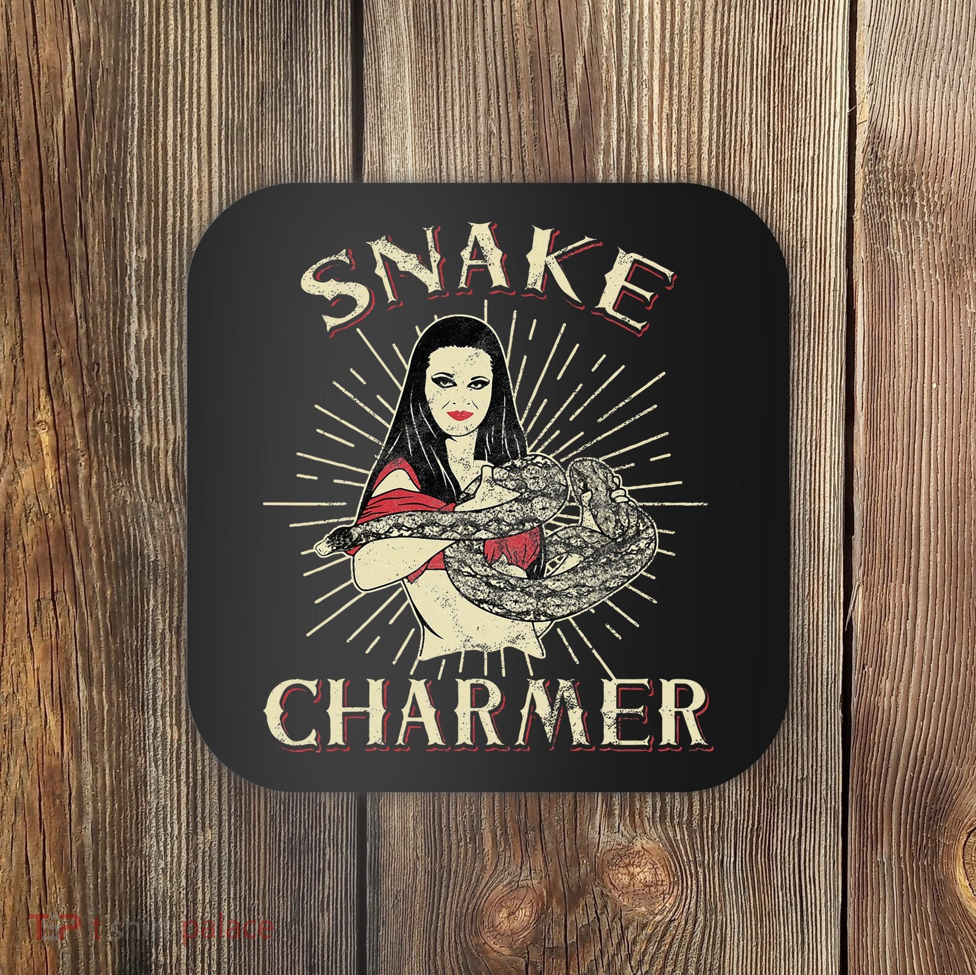 Snake Charmer Circus Party Snake Lover Gift Circus Coaster