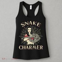 Snake Charmer Circus Party Snake Lover Gift Circus Women's Tank Top thumb 3