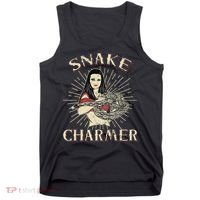Snake Charmer Circus Party Snake Lover Gift Circus Tank Top thumb 0