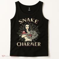 Snake Charmer Circus Party Snake Lover Gift Circus Tank Top thumb 2
