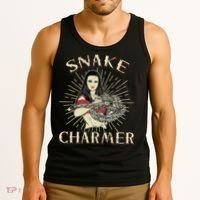 Snake Charmer Circus Party Snake Lover Gift Circus Tank Top thumb 3