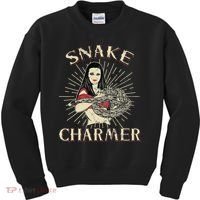 Snake Charmer Circus Party Snake Lover Gift Circus Kids Sweatshirt thumb 0