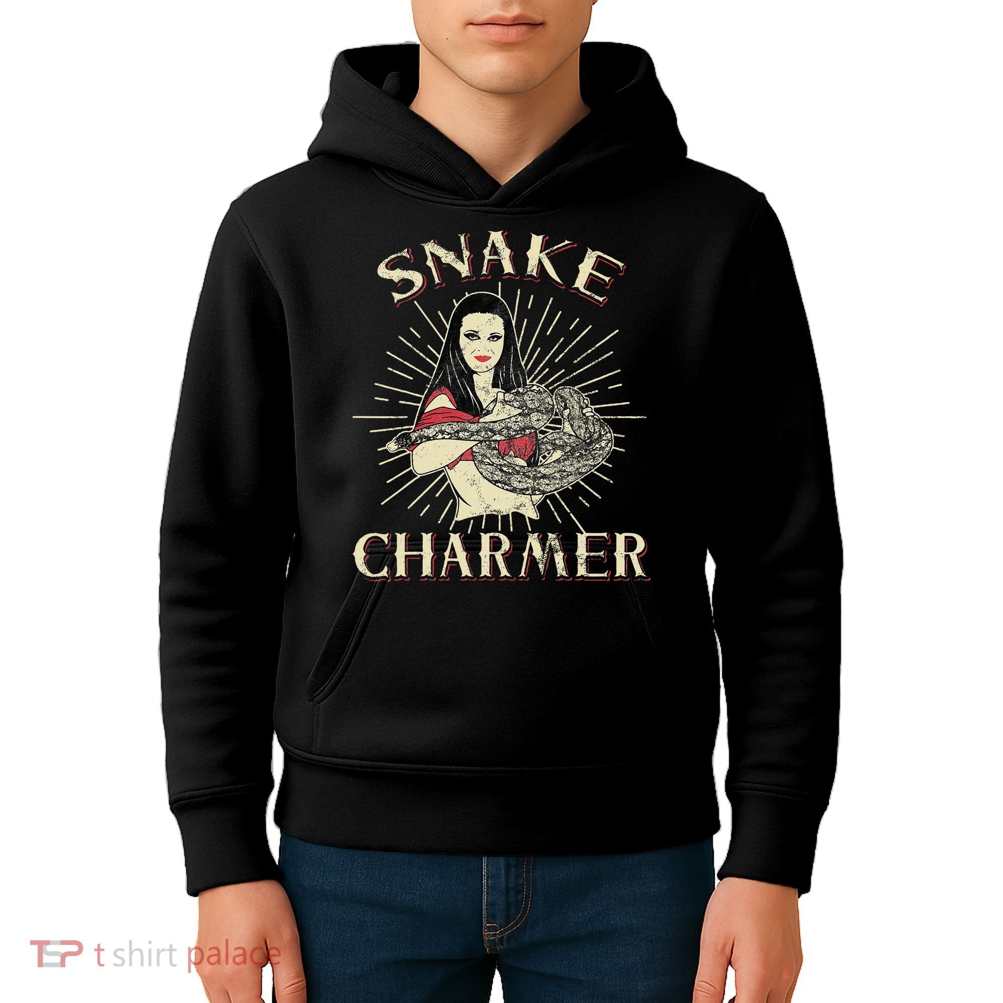 Snake Charmer Circus Party Snake Lover Gift Circus Kids Hoodie
