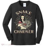 Snake Charmer Circus Party Snake Lover Gift Circus Kids Long Sleeve Shirt thumb 0