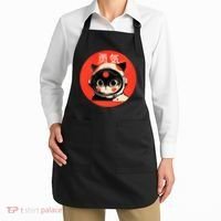 Space Cat Courage Japanese Retro Kawaii Cute Astronaut Cat Apron thumb 2