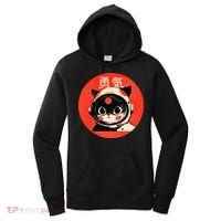 Space Cat Courage Japanese Retro Kawaii Cute Astronaut Cat Women's Hoodie thumb 0