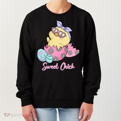 Sweet Chick Cute Spring Easter Women's Sweatshirt