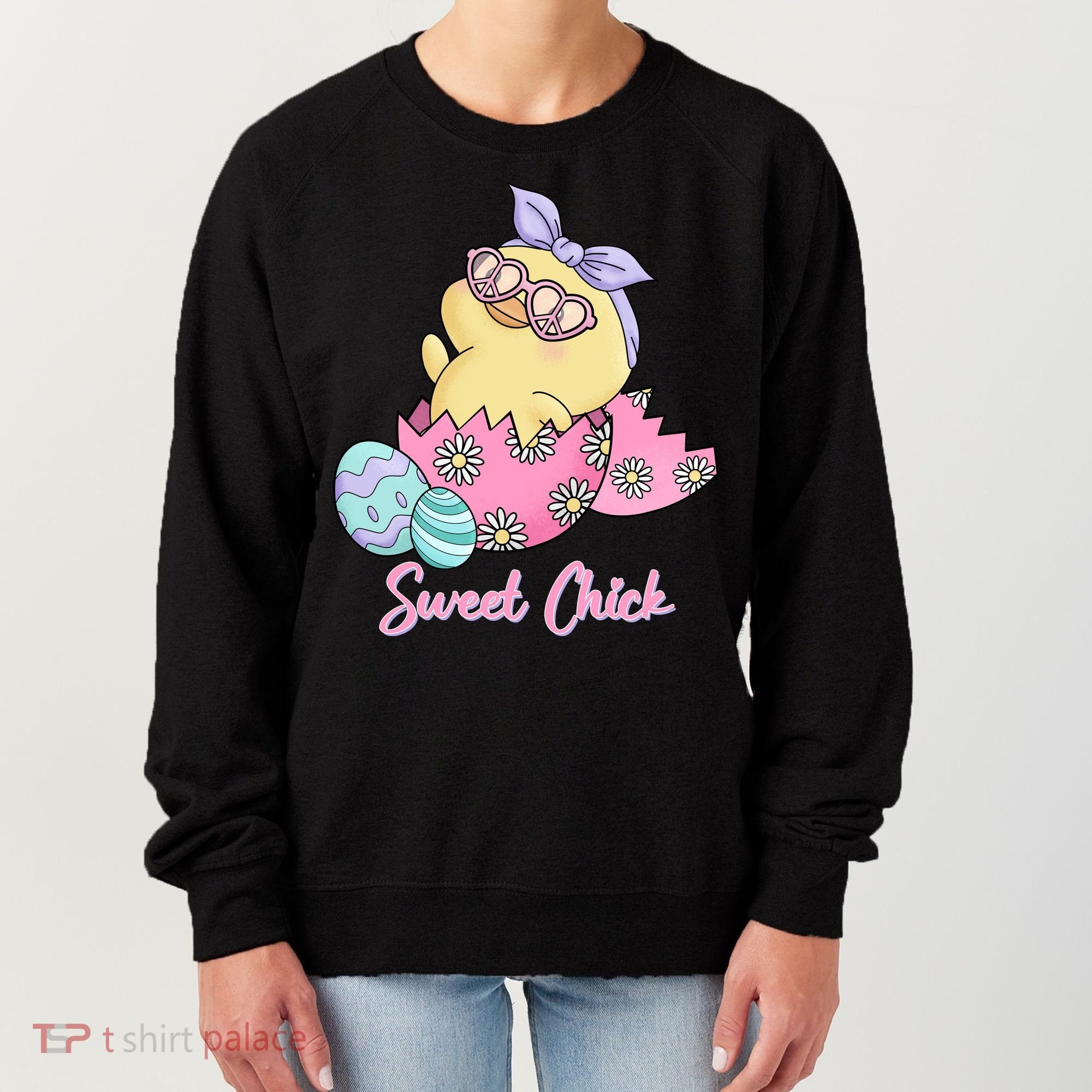 Sweet Chick Cute Spring Easter Women's Sweatshirt